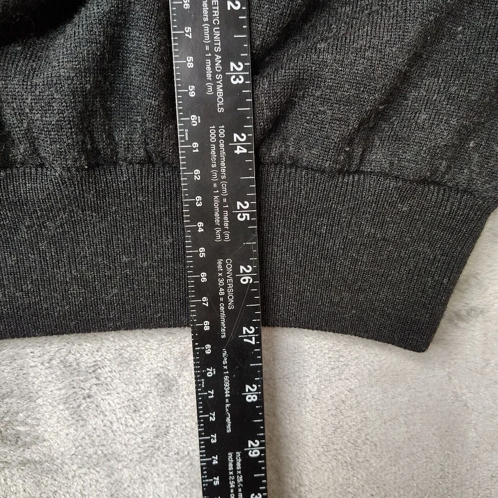 OSU Cowboys Turtleson Sweater Mens 2XL Gray 100% Merino Wool 1/4‎ Zip Poly Lined